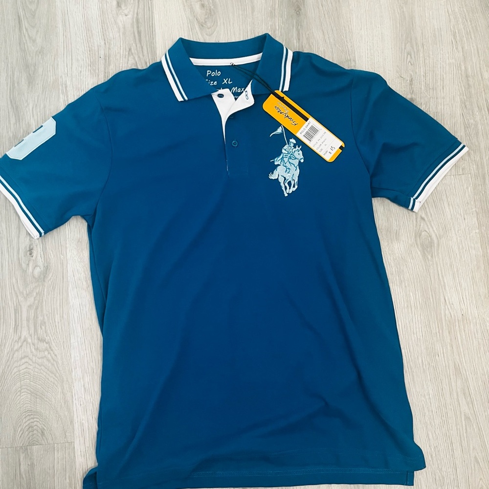 Blue Frankie Max polo